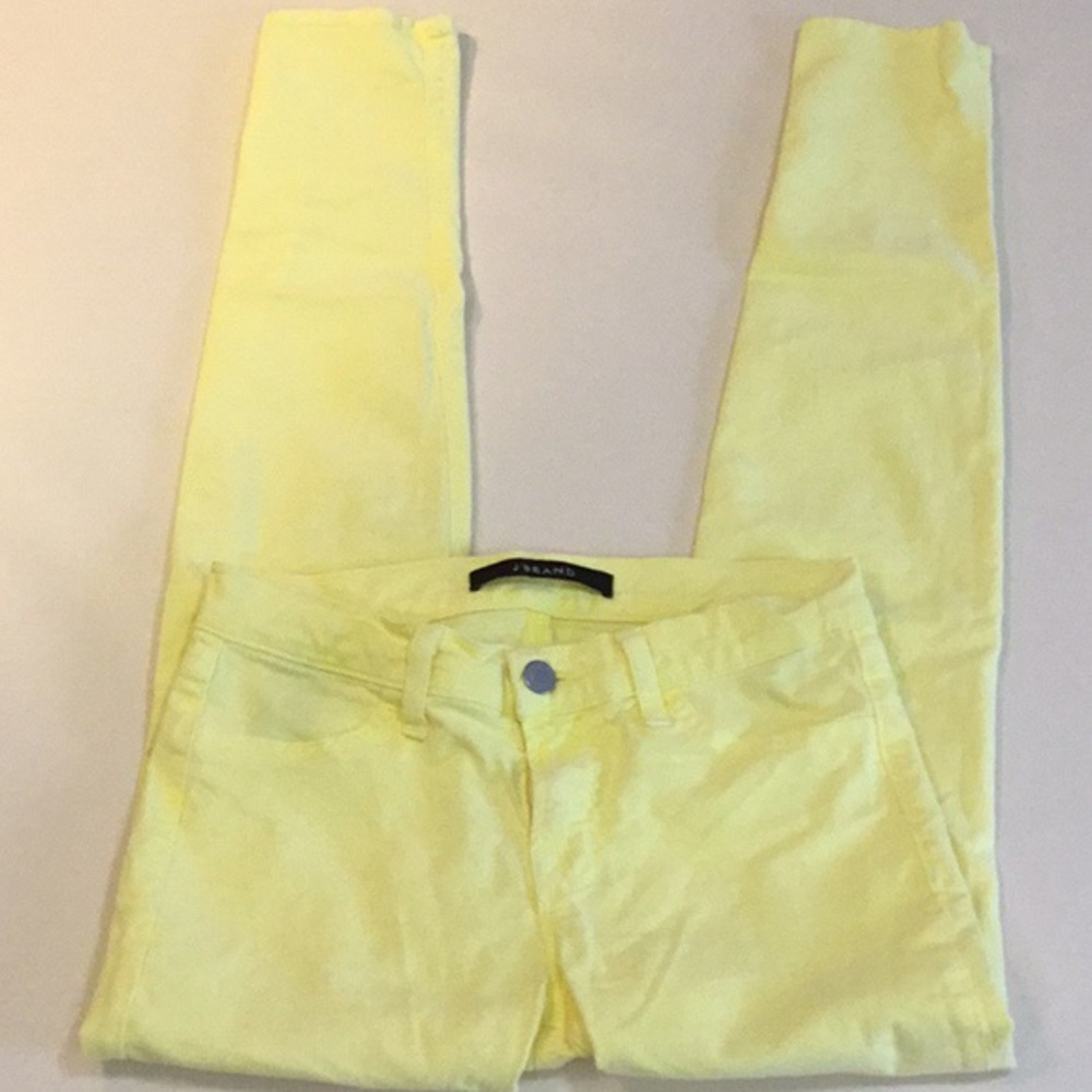 J Brand Neon Lemon Skinny Jean